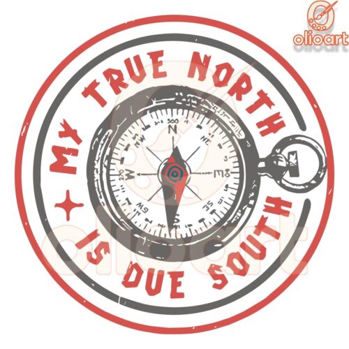 Morgan Wallen Compass SVG My True North Points South