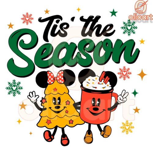 Mouse Cocoa Christmas Cheer SVG for the Festive Season