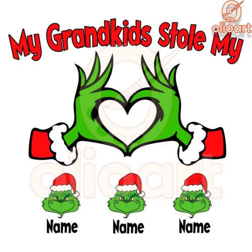 My Grandkids Stole My Heart Charming SVG Design