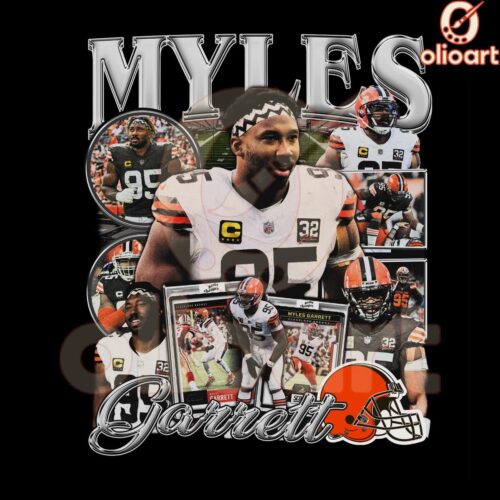 Myles Garrett 95 Cleveland Browns PNG Design