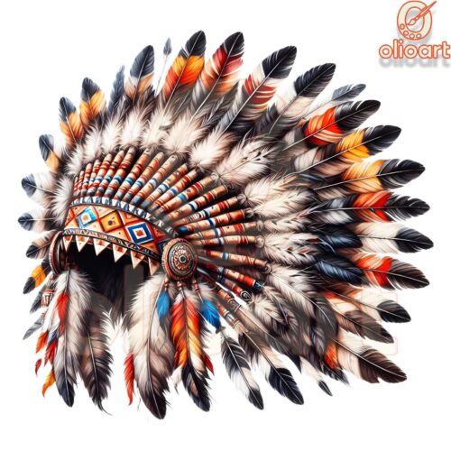 Native Indian Head Dress Clipart PNG