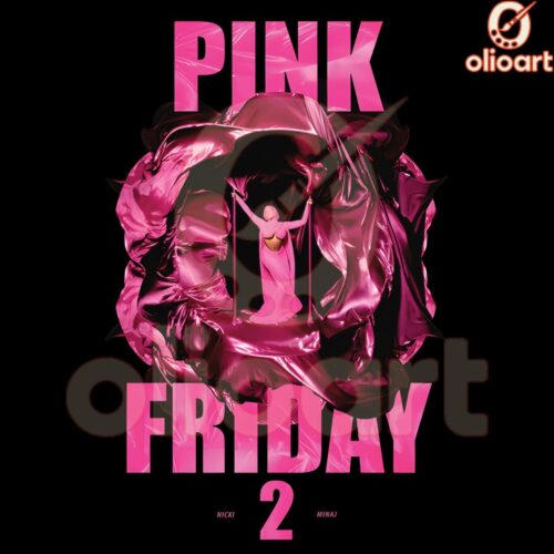 Nicki Minaj Pink Friday 2 Alt Cover in Stunning PNG Format