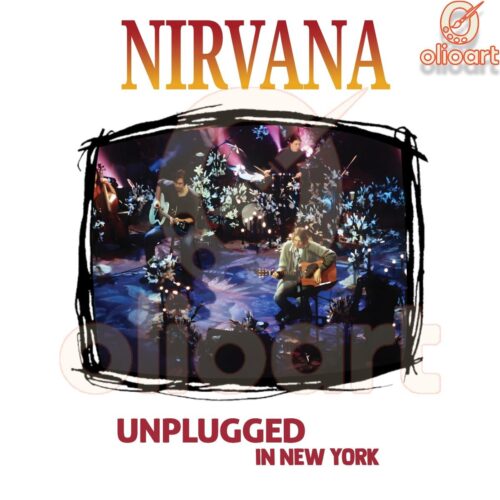 Nirvana Unplugged in NYC Iconic PNG Design