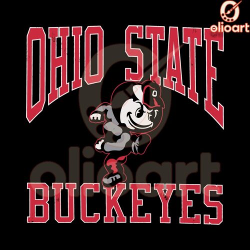 Ohio State Buckeyes Mascot SVG