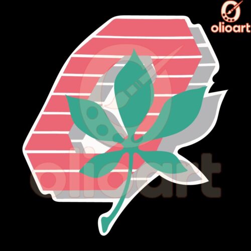 Ohio State Buckeyes Weed Logo SVG