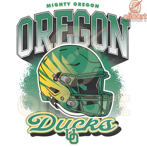 Oregon Ducks Football Helmet SVGPNG Mighty and Bold