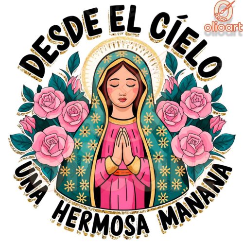 Our Lady of Guadalupe Virgin Mary Sublimation Art PNG