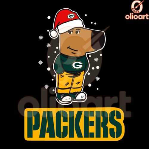 Packers Chill Guy Christmas Festive Football SVG