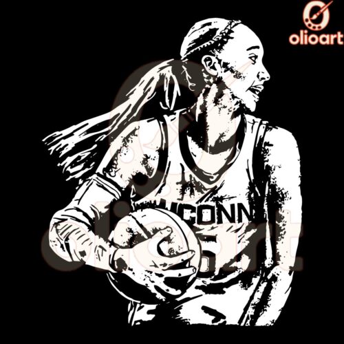 Paige Bueckers UConn Huskies SVG Womens Basketball Star Design