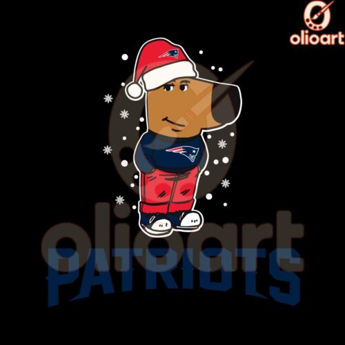 Patriots Chill Guy Christmas Football SVG Delight