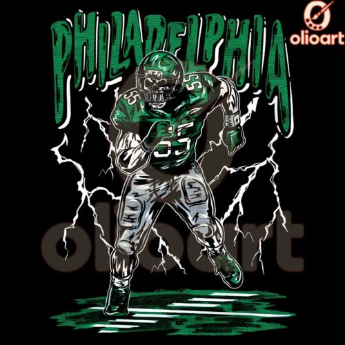 Philadelphia Veteran Brandon Graham Skelly PNG Design