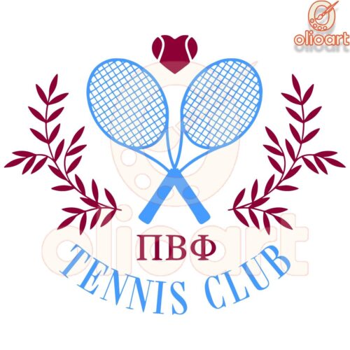 Pi Beta Phi Sorority Tennis Design SVG Ready