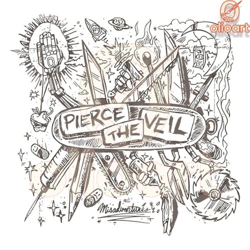 Pierce the Veil Album Art Misadventures PNG