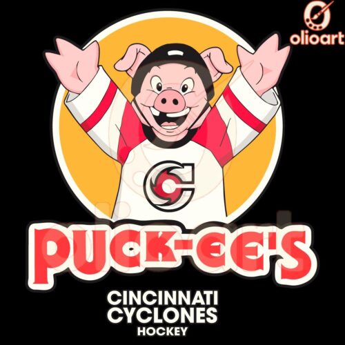 Puck Ees SVG Cincinnati Cyclones Hockey Puckchop Mascot Design