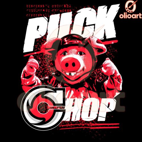 Puckchop Mascot Cincinnati Cyclones SVG PNG Designs