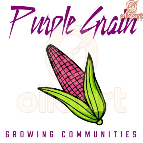 Purple Grain SVG Growing Communities Supporting Mental Wellness