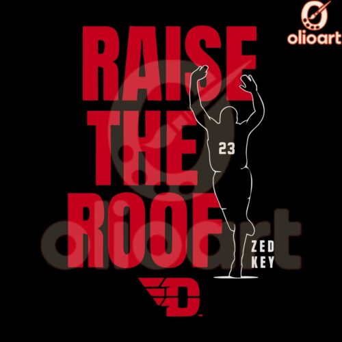 Raise The Roof Zed Key Dayton Flyers Basketball SVG