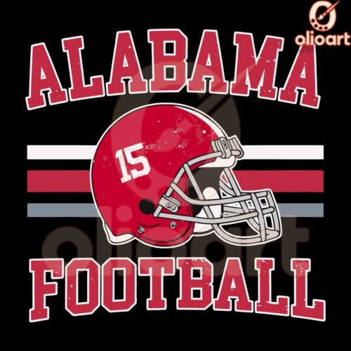 Retro Alabama Crimson Tide Football SVG 15 Ty Simpson