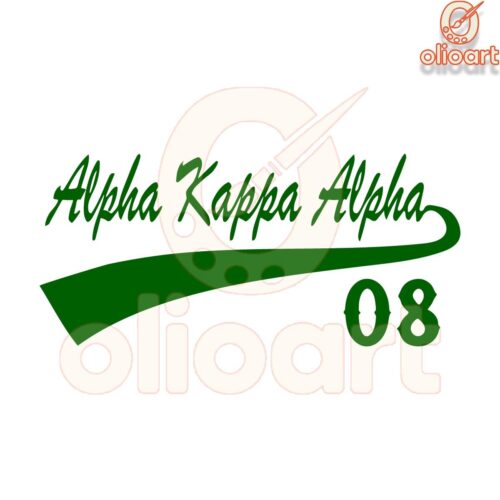 Retro Alpha Kappa Alpha Tail Design Since 1980 SVG