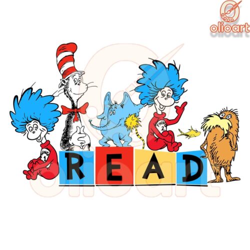 Retro Dr Seuss Characters SVG for Creative Designs