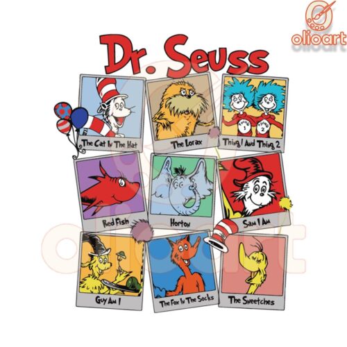 Retro Dr Seuss Day SVG Designs for Digital Fun