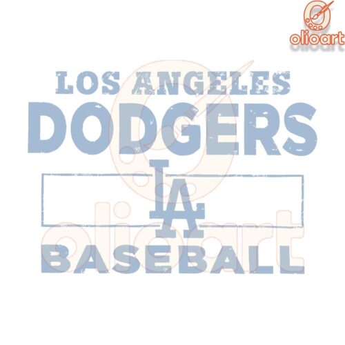 Retro Los Angeles Dodgers LA Baseball SVG PNG Design