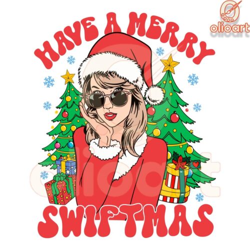 Retro Taylor Swiftmas SVG for a Merry Christmas Vibe