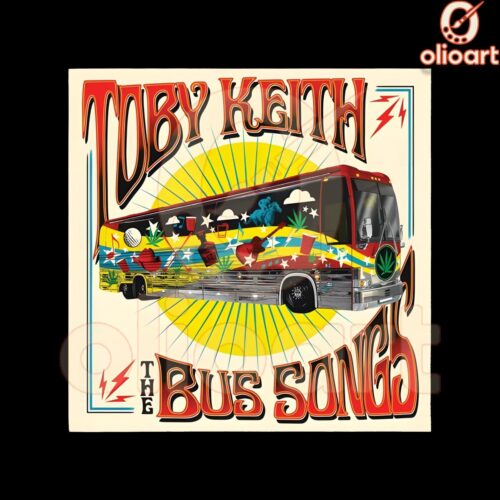 Retro Toby Keith The Bus Songs PNG