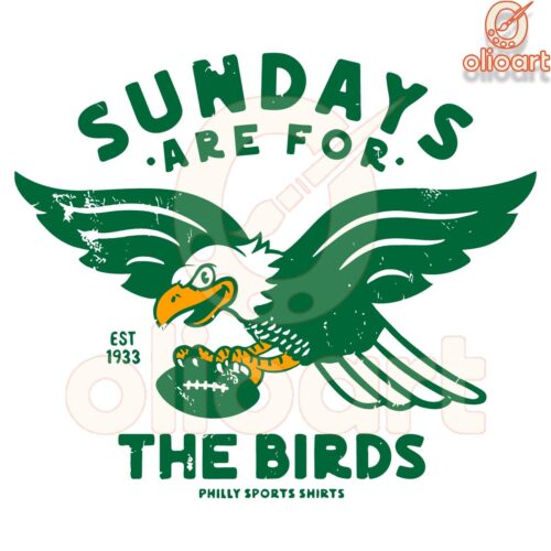 Retro Vintage Sundays Are for the Birds Since 1933 SVG