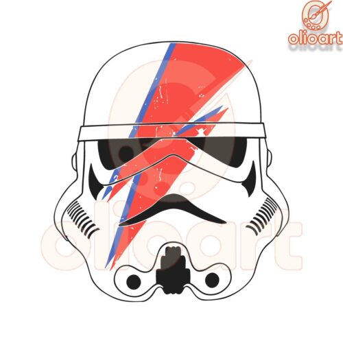 Retro Ziggy Stardust Stormtrooper SVG Tribute to Bowie