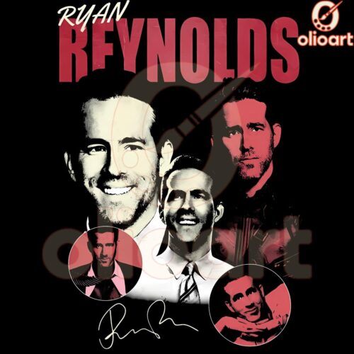 Ryan Reynolds Deadpool Actor Autograph PNG Design