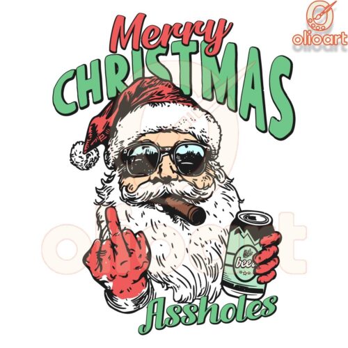 Santas Merry Beer Bash SVG Cheers Christmas Jokesters