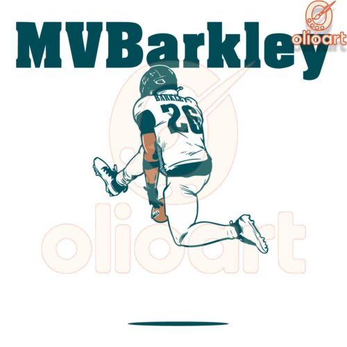 Saquon Barkley Mvbarkley SVG for Philadelphia Eagles Fans