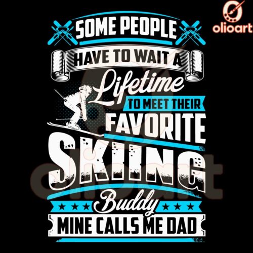 Skiing Dad A Lifetime Legend in PNG Style