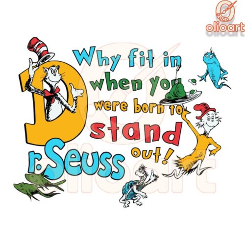 Stand Out Boldly with Dr Seuss SVG Design