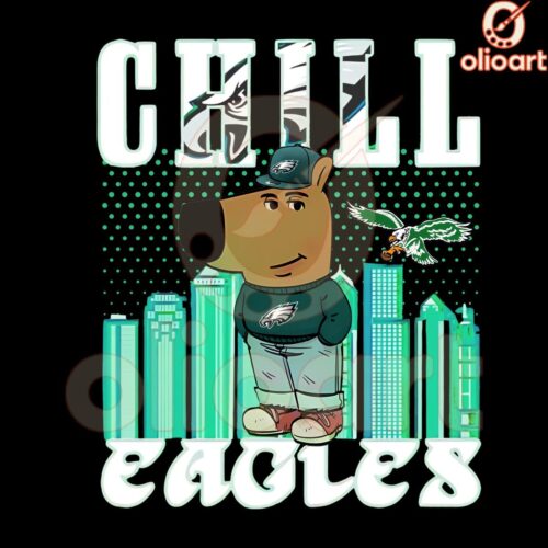 Stay Chill with Philadelphia Eagles PNG For the Ultimate Chill Guy