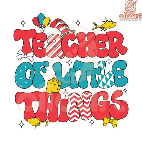 SVG File Teacher of Little Things for Read Across America