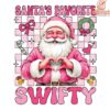 Swiftie Christmas Magic Pink Santa Taylor Swift PNG