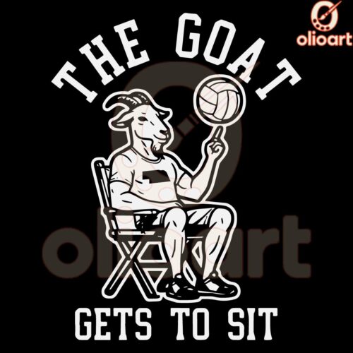 The GOAT of Sit Volleyball SVG Design