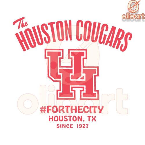 The Houston Cougars Football Forthecity Since 1927 SVG