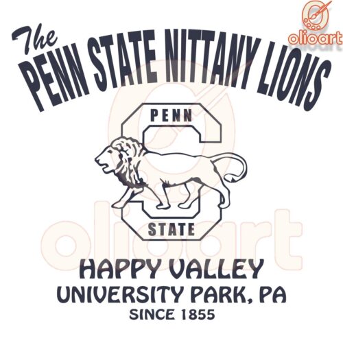 The Penn State Nittany Lions Happy Valley SVG