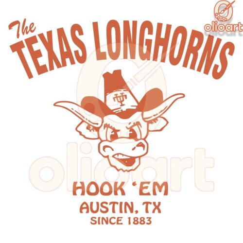 The Texas Longhorns Football Hook Em SVG