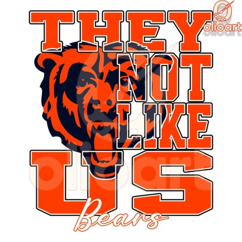 They Aint Like Us Chicago Bears 2024 SVG Design