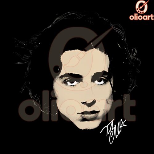 Timothee Chalamet Signature Big Face PNG Art