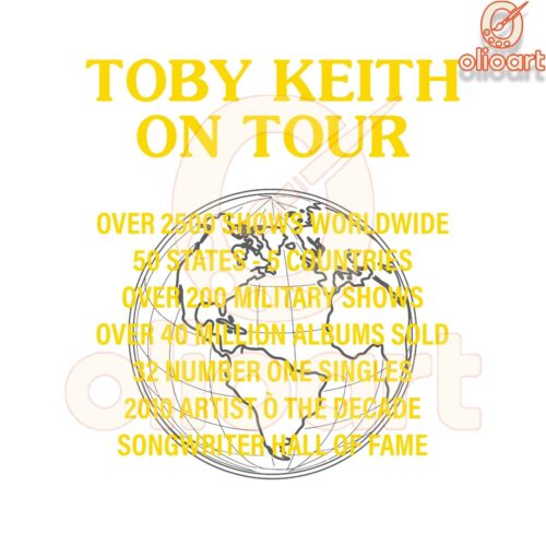 Toby Keith Money Tour Country Music Tour SVG