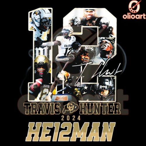 Travis Hunter Buffaloes He12Man 2024 SVG PNG Design