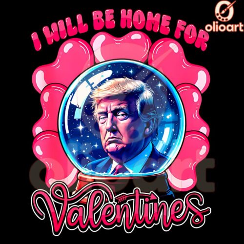 Trump Heart PNG Ill Be Home for Valentines Day