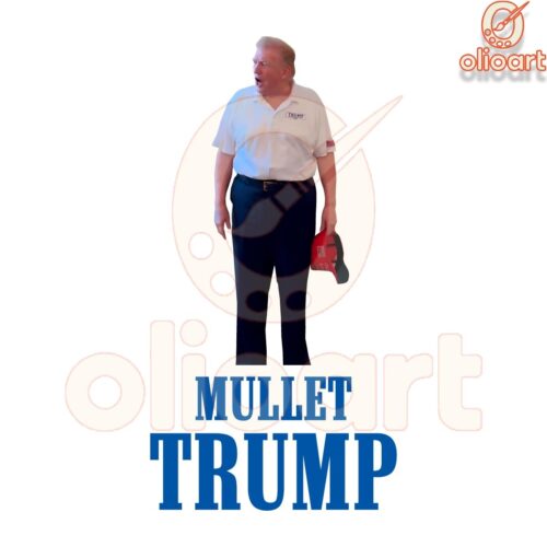 Trumps New Mullet Meme Hilarious Hair PNG