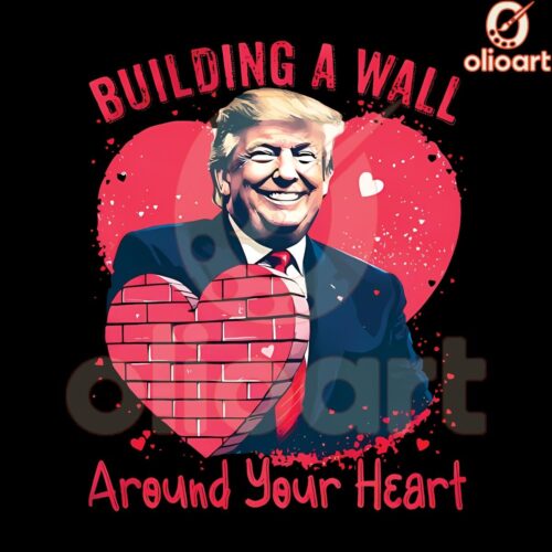 TrumpThemed Valentine Shield Your Heart with Humor PNG