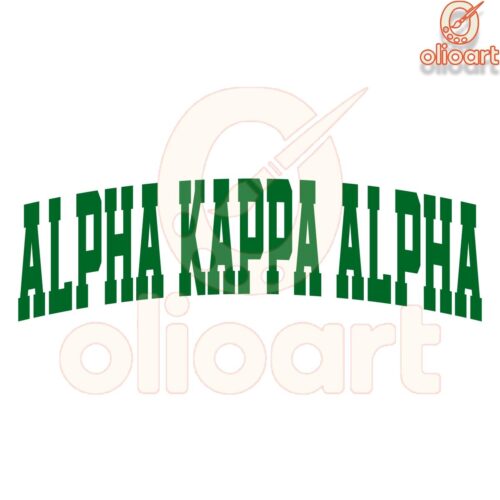 Vintage Alpha Kappa Alpha Sorority Letterman SVG Design